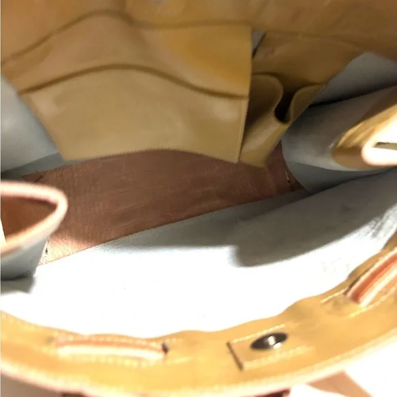Handmade Tan Crocodile-Embossed leather satchel Women's Bag